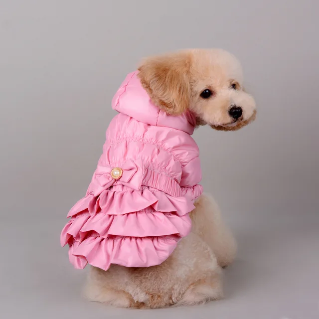 Di lusso di Inverno Del Cane Cappotto Caldo Della Principessa Pet Dog Dress Capp Di lusso di Inverno Del Cane Cappotto Caldo Della Principessa Pet Dog Dress Capp