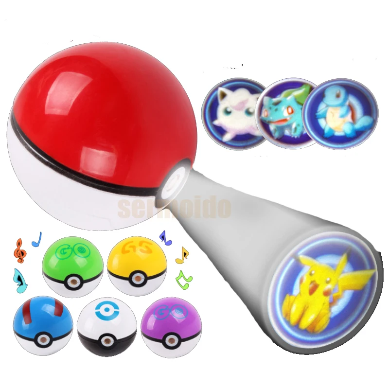 8cm LED Poke ball Figures Toys ABS Pocket Action Figure Pokeball Figure Super Master Pop-up Toy for Children Gifts DBP520