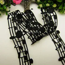 1410813 ,28mm 10 jardas perfurado música notação fita série gorgorão fita, acessórios de roupas, diy jóias casamento pacote
