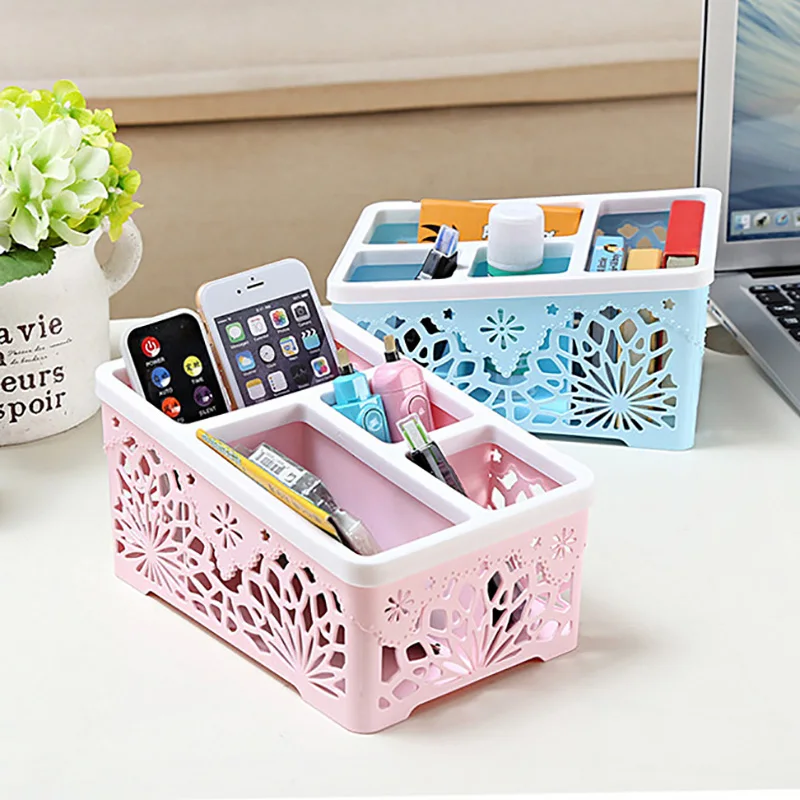 كبير قدرة ماكياج المنظم التجميل صندوق تخزين منضدة عرض المكياج حالة فرشاة حامل أحمر الشفاه مكتب الحمام المنظم الحاويات