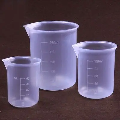 10 шт 250 мл Пластиковый Полипропиленовый ПП мерный стакан лабораторный кухонный с носиком