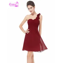 Günstige Brautjungfernkleider Unter 50 Vestido De Festa De Casamento Schulter Mini Prom Dresses Kurze