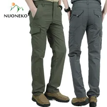 NUONEKO Outdoor Quick Dry Hiking Pants Men Tactical Trousers Men Waterproof Mountain Climbing Army Trekking Sport Pants PN11 shark skin soft shell waterproof pants army tactical trousers for camping hiking and mountain climbing free shipping