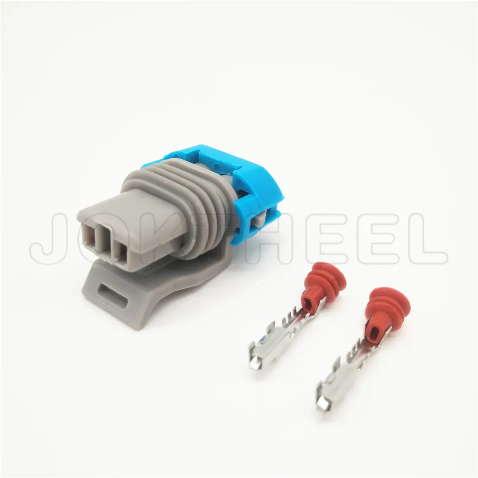 1-20 комплектов комплект Delphi 2 pin way серый PA66 мужской и женский Электрический струйный разъем для клапана Разъем 12162343 12052644