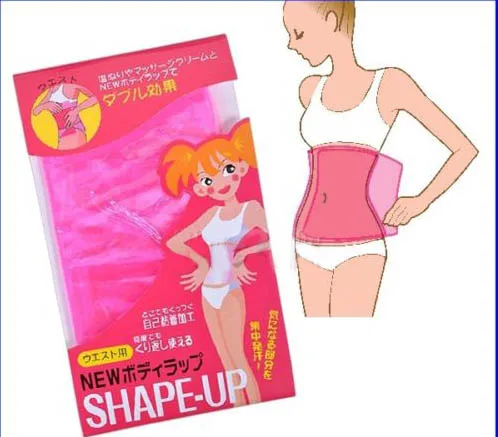 

Free Shipping Shape-Up Slimming Waist Legs Belt Lose Weight Belt Slim Patch Pink Sauna