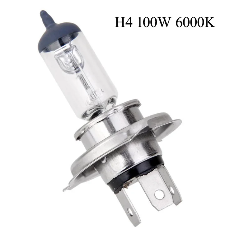 

1pc H4 100W 6000K Car Headlight High Quality Auto Xenon Gas Halogen Headlight Headlamp White Lamp Bulbs