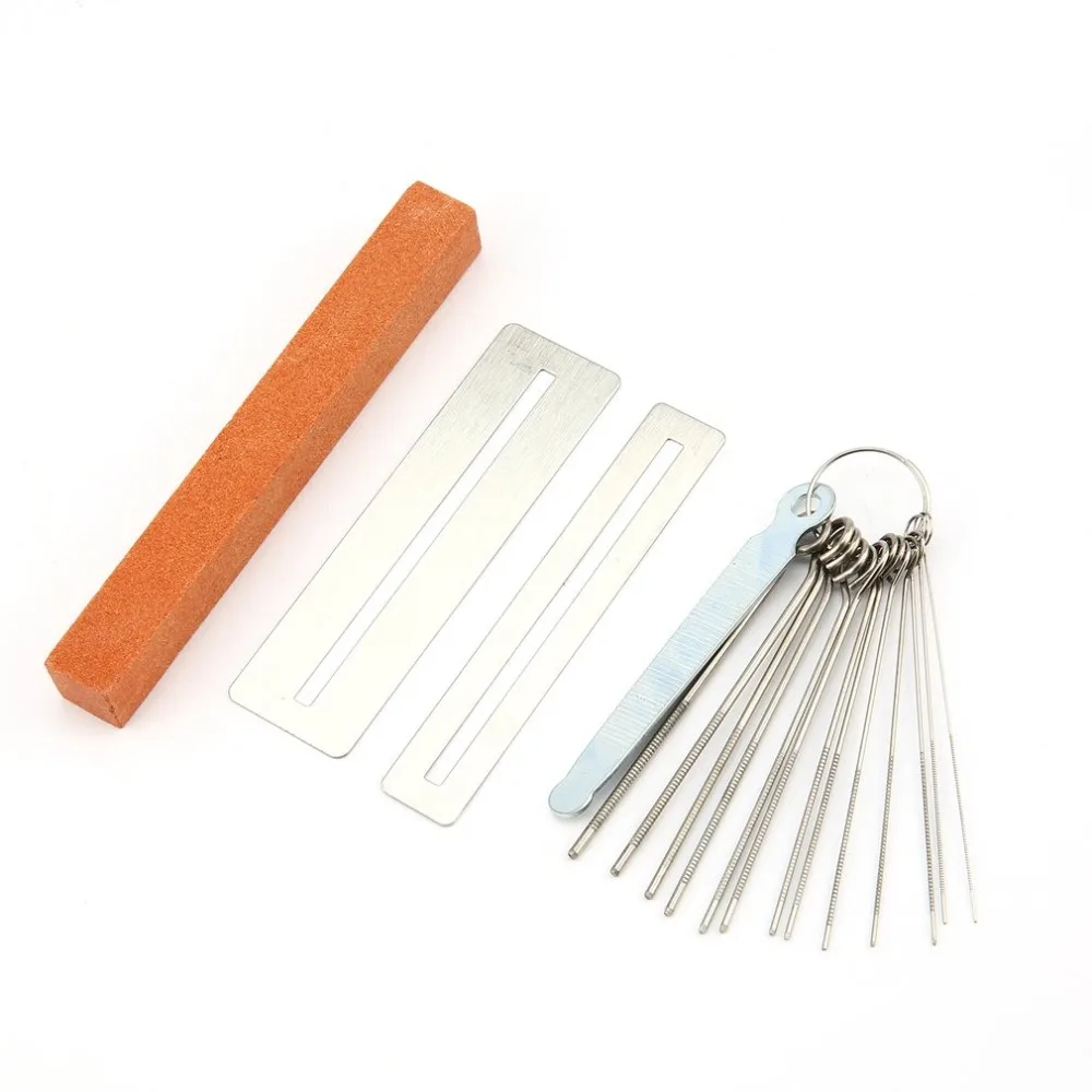 

14PCS Guitar Repair Adjustment Tool Kit Files Guitar Neck Groove Grinding Files DIY with Complete Accessories Stainless Steel