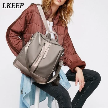 

New Brand Fashion Women Backpacks High Quality Casual School Bags PU Leather Backpacks Teenage Girls Double Zipper Bags
