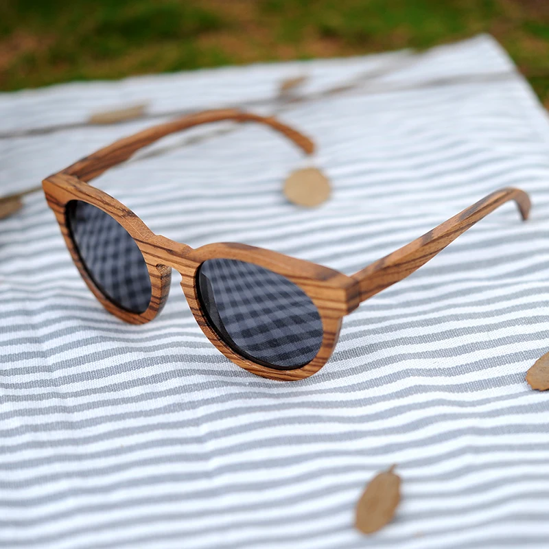 Big Wooden Cat Eye Design Polarized Sunglasses (2)