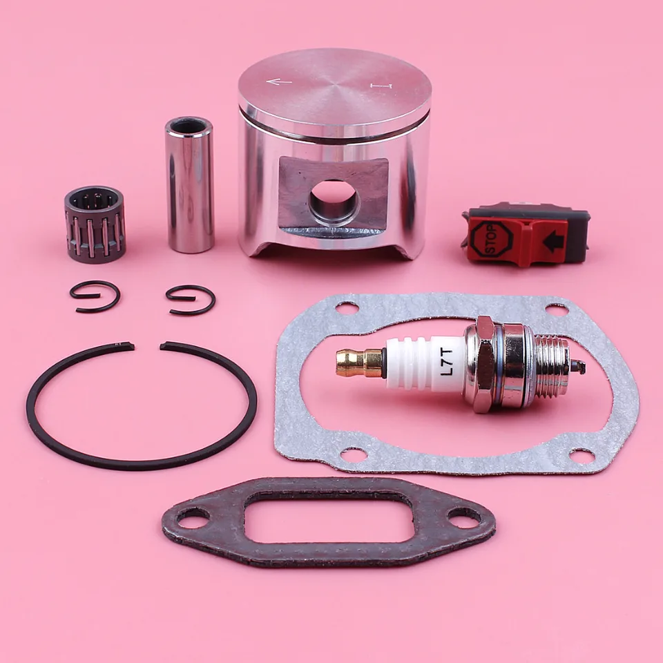 Kit Cilindro Pistone 50mm Nikasil Per Motosega Husqvarna 362 365 371 372 XP - Con Cuscinetto, Guarnizioni E Candela