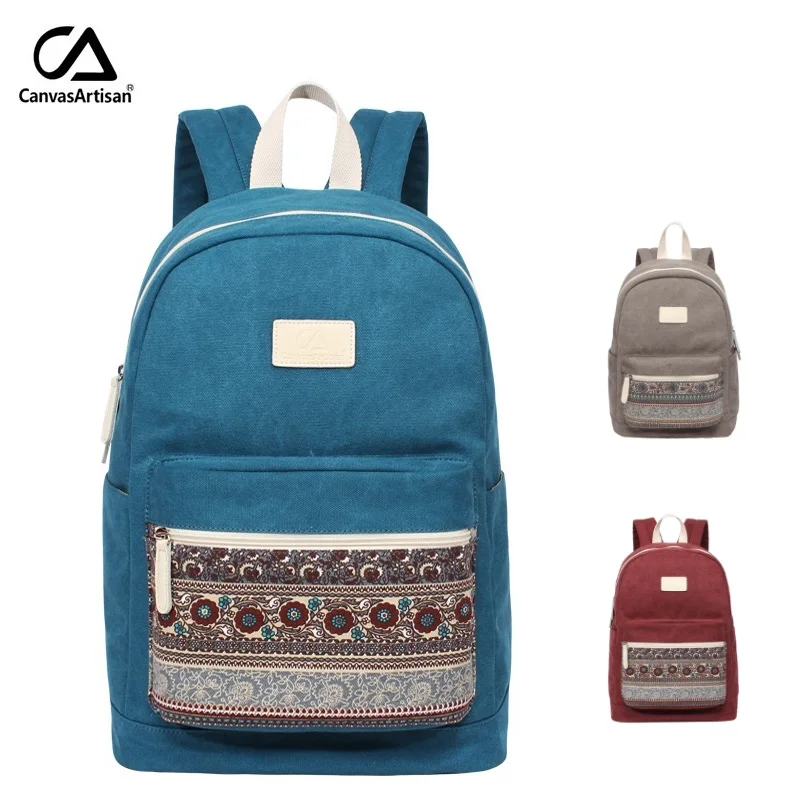 

2019 New Brand Canvas Backpack For Laptop 14",14.1 inch Notebook Compute School Bag For Tablet 10 inch, Free Drop Shipping T43