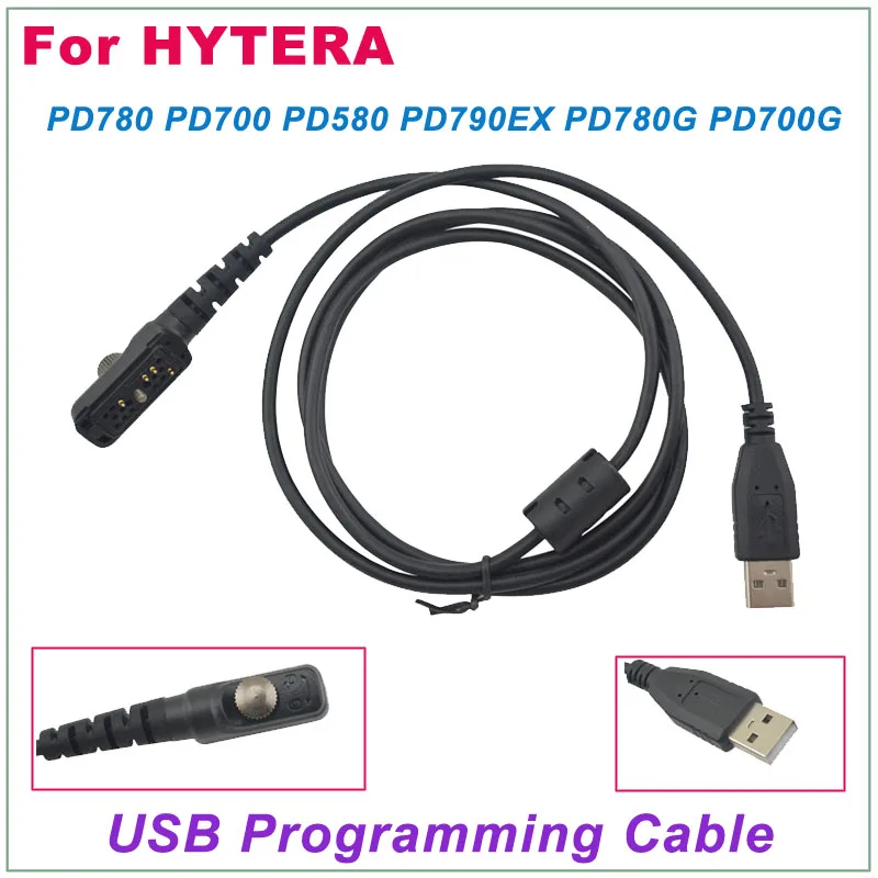 

New Arrival USB Programming Cable for HYTERA PD780 PD780G PD700 PD700G PD580 PD790Ex Digital Portable Two-way Radio