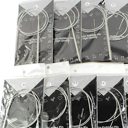 SDFC 11 шт. 80 см прочные круглые спицы из нержавеющей стали Размер 6-16