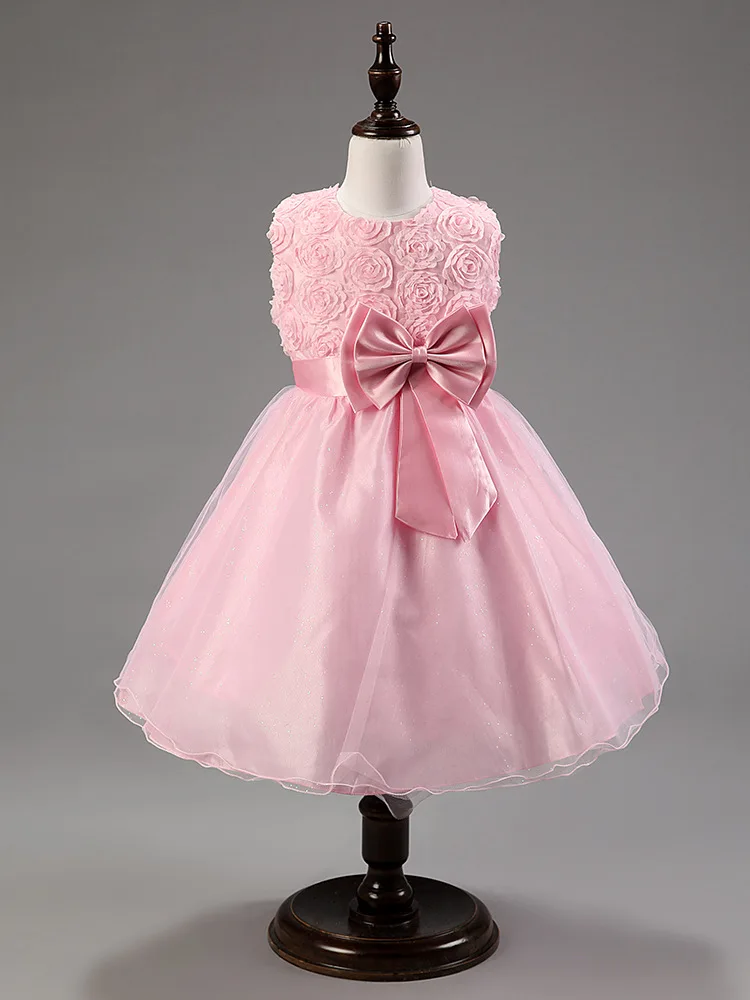 old rose gown for flower girl