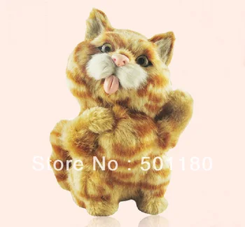

free shipping lucky charm cartoon cat artificial crafts animal cat toy decoration cat figurine toy simulation cat toy