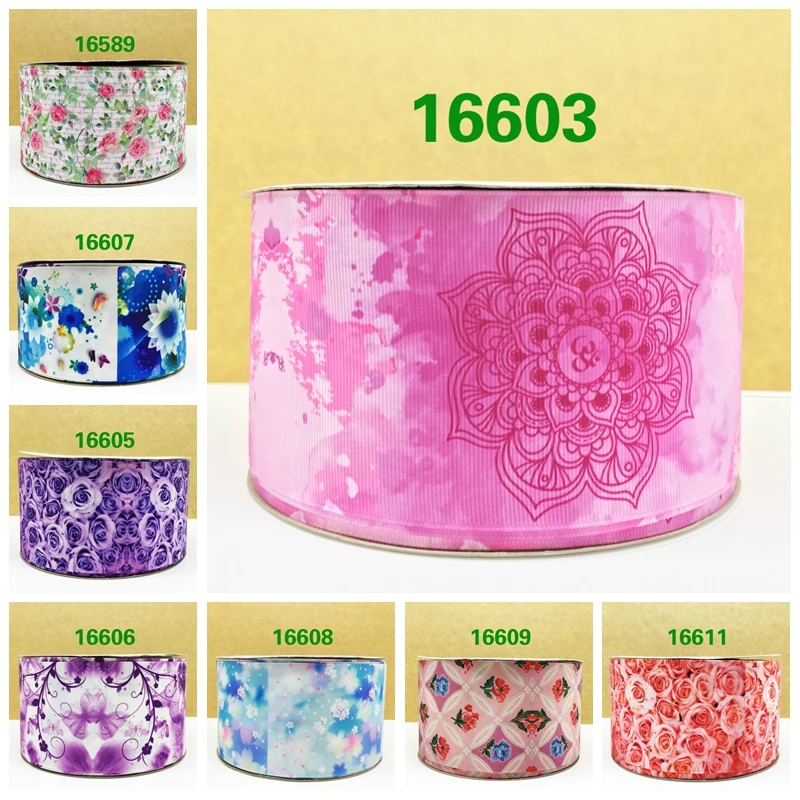 

Free shipping 2017 new arrival ribbons Hair Accessories school ribbon 10 yards printed grosgrain ribbons 16603