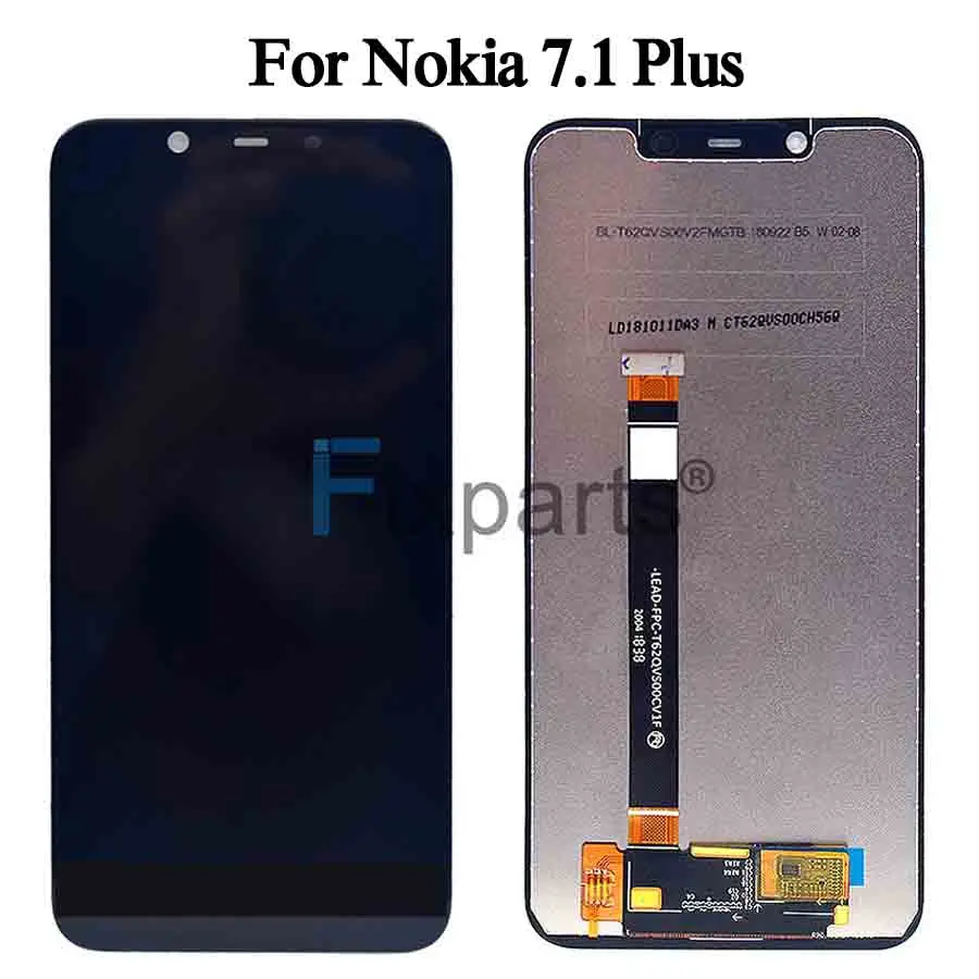 New 100% Tested For Nokia X7 LCD For Nokia 7.1 Display Touch Screen Digitizer Assembly Replacement For Nokia 7.1 Plus LCD Screen (2)