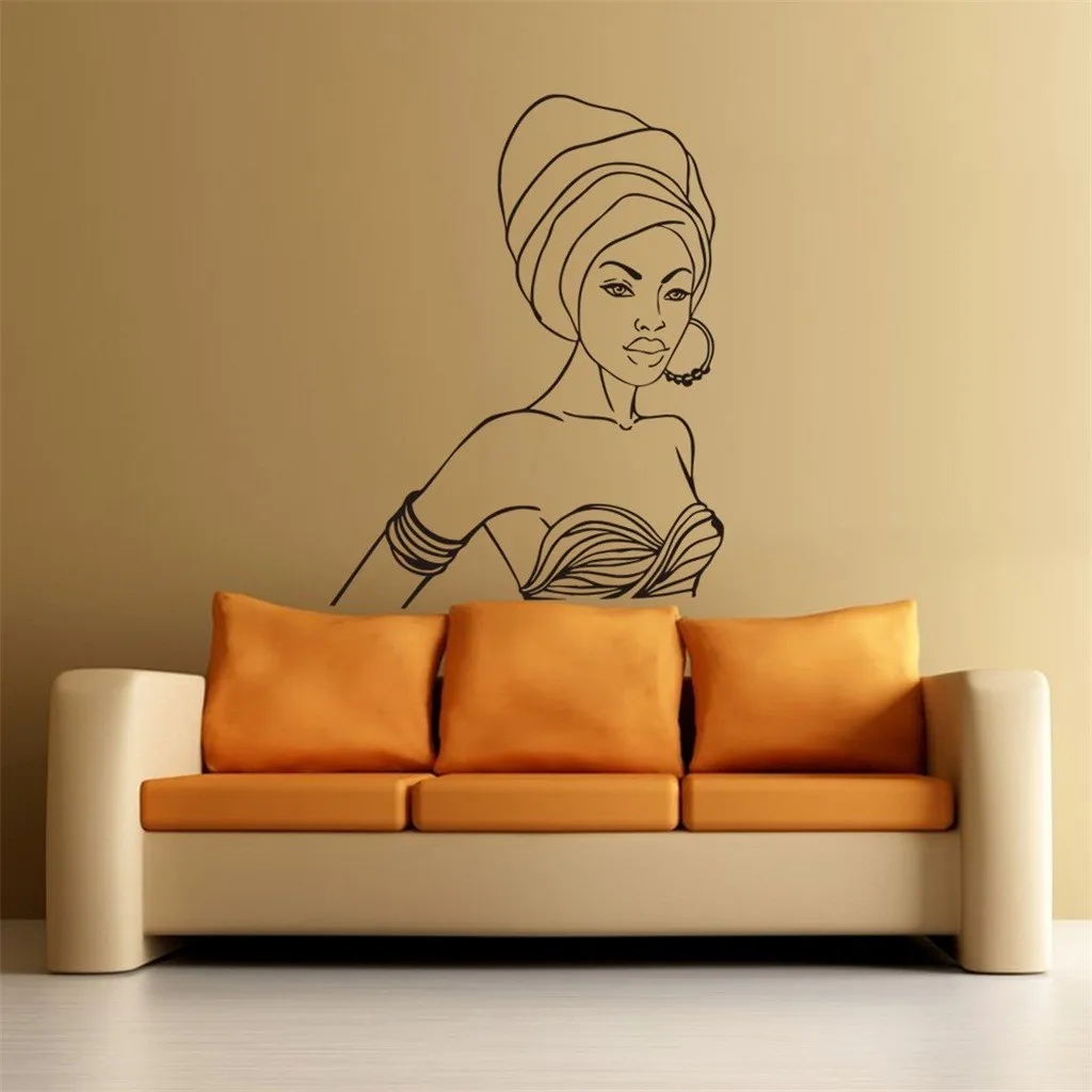 

Wall Stickers Personality fashion beauty wall sticker 57*74cm corinthians bedroom furniture door decoration calcomanias pared