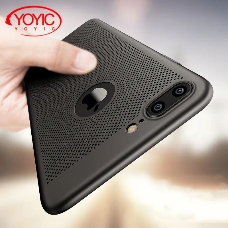 YOYIC Heat Dissipation Phone Hard Back PC Case For iPhone X 8 Plus 6 6s plus Cases Full Cover 7 5 5s |