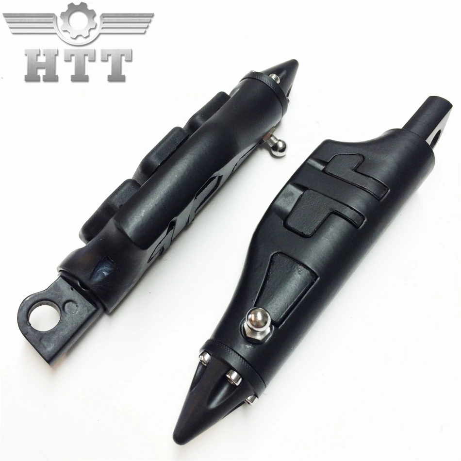 

Aftermarket free shipping motorcycle parts Stiletto Footrest pegs For Harle Softail Sportster Dyna Glide Fat Boy BLACK