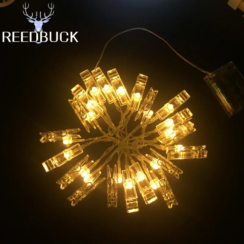 2M RGB warm white LED Fairy String Light Xmas Holiday Decor 20 Leds Garland Photo Clip Strip Luminaria Festival New Year Wedding party Lighting (13)