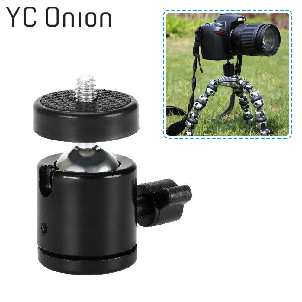 

Universal Mini Ballhead 360 Swivel Rotating Ball Head Tripod With 1/4 Screw Mount for DSLR Camera Accessories