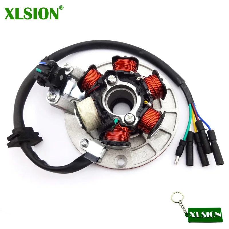 Магнитный статор XLSION YX140 со светом для YX 140cc Pit Dirt Bikes PitsterPro Stomp Thumpstar SDG Apollo