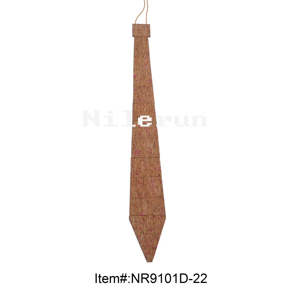 

novelty rose red decoration bamboo cork wood neck tie