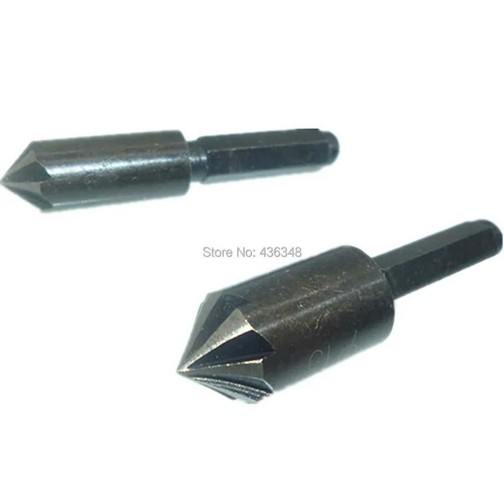 2pcs 10mm 13mm Countersink Drill Bit 7 Flute Counter Sink Bits Chamfer