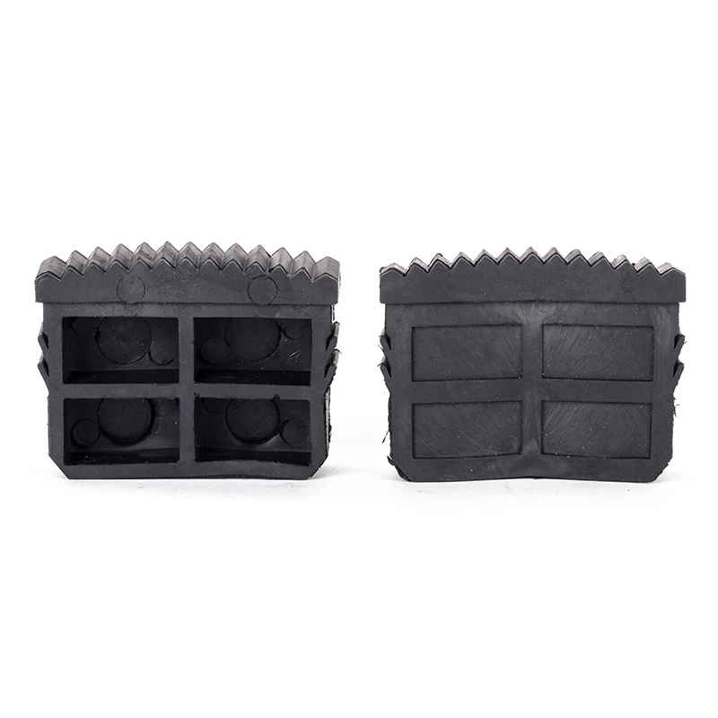 2pcs Replacement Slip Proof Step Ladder Feet Pad Quality Black Rubber Folding Double Ladder Foot Grip Cover Tool Accessories
