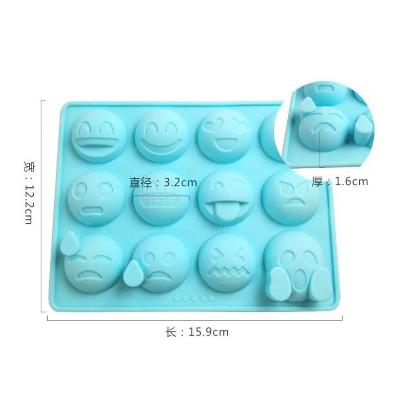 

Creative 12 Consecutive Expression Silicone Mold Jewelry Findings Pendant Accessory DIY Charms Handmade Resin Cabochon Mould