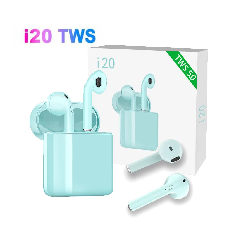 

i20 TWS Bluetooth 5.0 Earphone with Microphone Wireless Headsets Headphones Earbuds