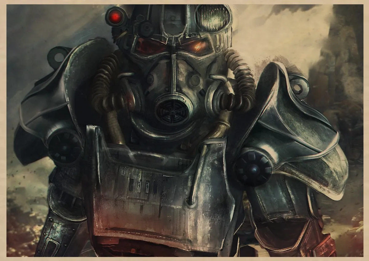 Fallout 3 4 игровой постер серия игра Ретро фотобумага Бар Кафе домашний декор