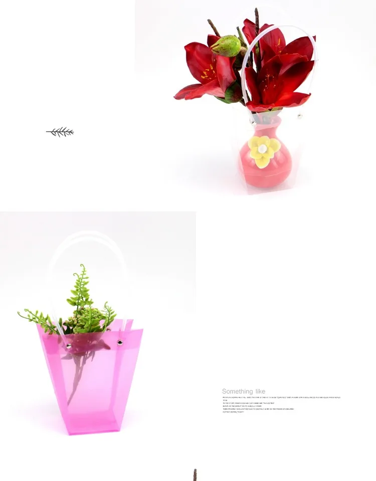 10 шт цветная мини-форма квадратная бонсай в горшках Подарочная сумка Роза пакет мешок цветок