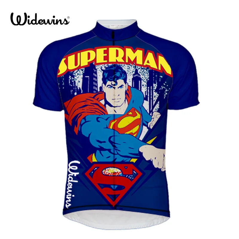 Велосипедная футболка super man синяя с коротким рукавом 6XL 5770|cycling jersey top|men cycling tops6xl