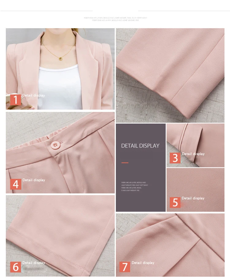 Women's business suit New Pant Suits Costumes for Women Office Business Suits Formal Work Wear Sets Uniform Styles Elegant Pants