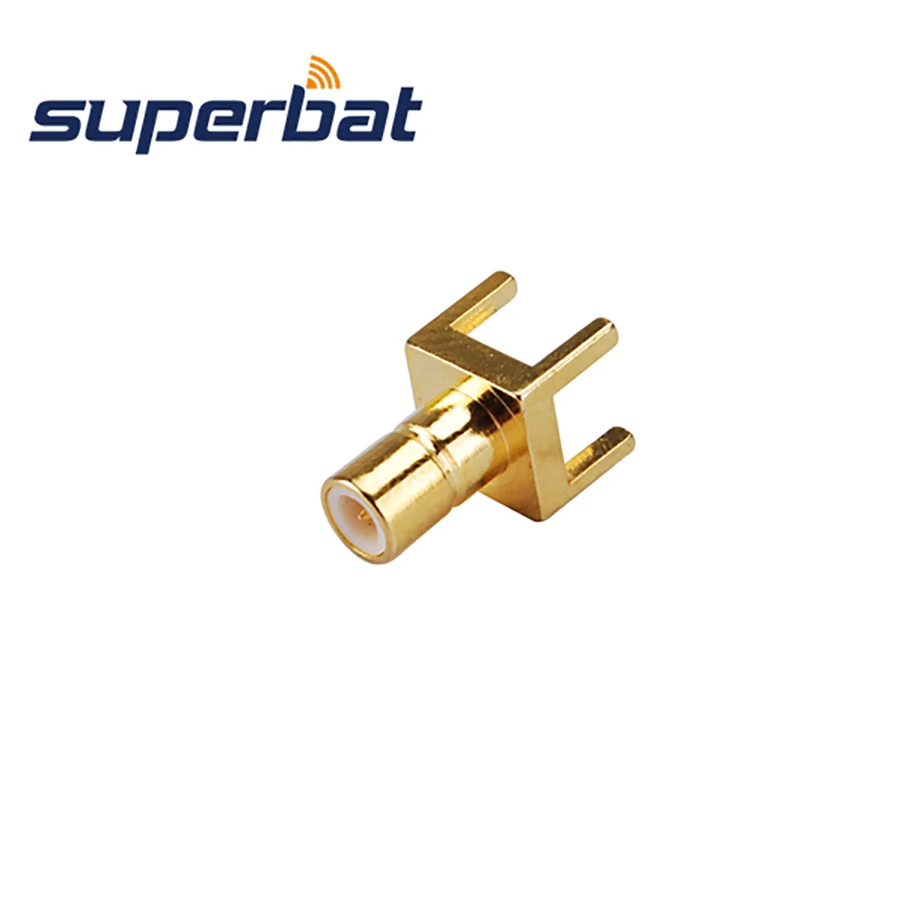 Superbat 10 шт. SMB сквозное отверстие для гнезда печатной платы с паяльной клеммой RF