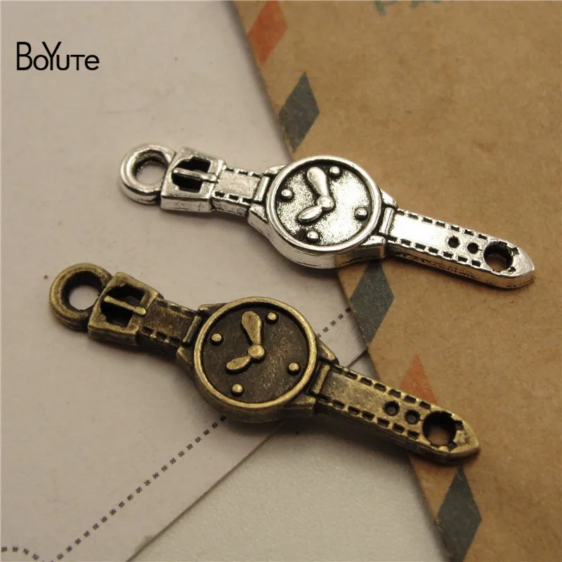 BoYuTe (100 PiecesLot) Metal Alloy 359MM Watch Pendant Charms Diy Hand Made Jewelry Accessories Wholesale (4)