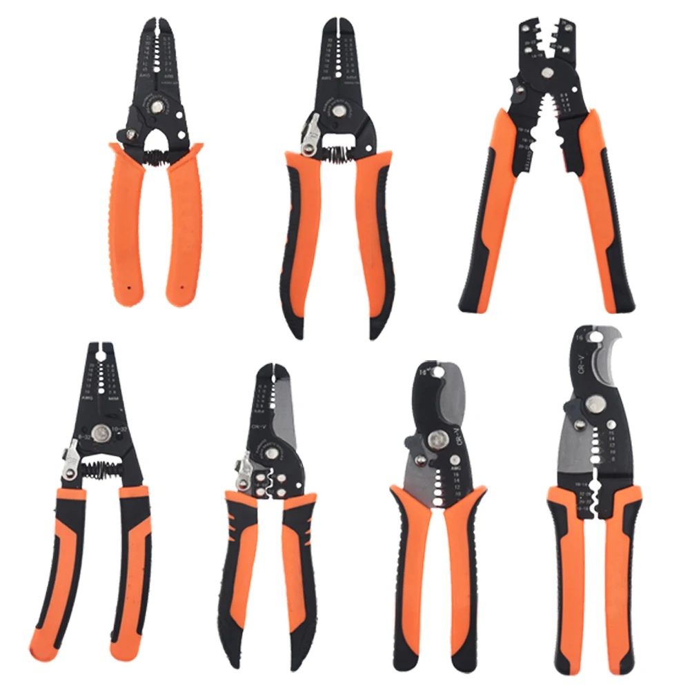 

Multifunction Wire Cable Stripper Wire Stripping Pliers Cutting Tool Electrician Scissor Terminal Crimping Cutter DIY Model Tool