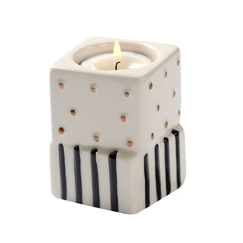

Succulent Plants Silicone Concrete Mold Candlestick Mould Ornaments Cement Candle Holder