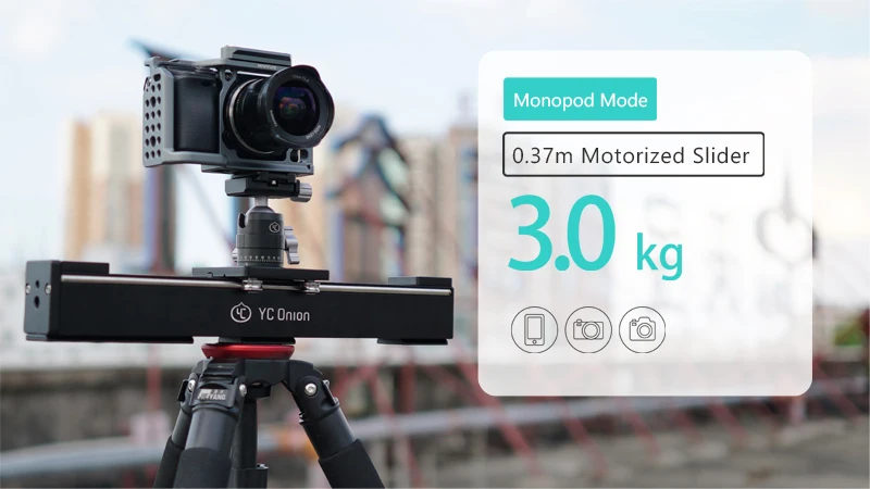 YC ONION Aluminum Motorized Camer Slider App Bluetooth Control Stable Smooth Slider Camera With Motor For Photography DSLR Video (15)