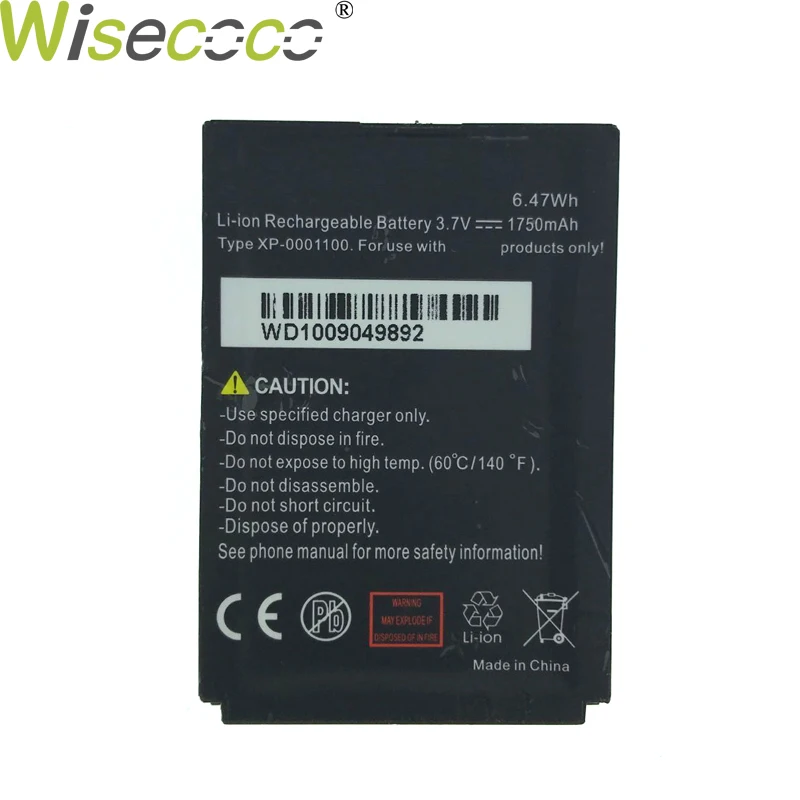 Wisecoco Аккумулятор для Телефона Sonim XP5560 XP5300 XP3300 XP1300 XP3.2 1750 мАч 3 7 В Замена + номер