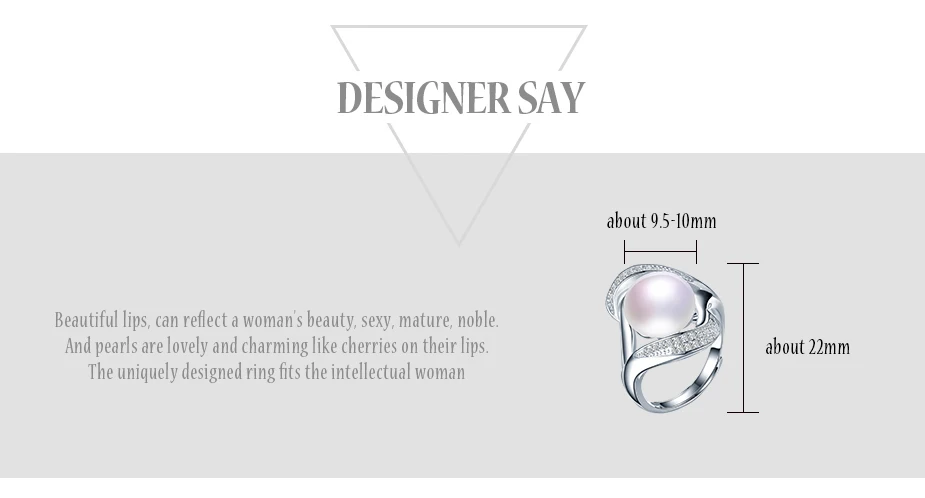 HENGSHENG женские кольца с натуральным жемчугом и цирконием, настоящий пресноводный жемчуг, белый/черный жемчуг, модное романтическое 925 Серебряное Ювелирное кольцо