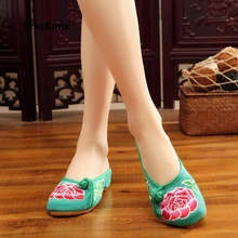 Cresfimix Женская обувь женская классическая ткань танцевальная обувь женская повседневная обувь высокого качества; уличный стиль; однотонные женские туфли на плоской подошве, украшенные цветами; c2051