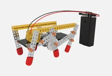 JMT Double Drive 6 legged Robot DIY Plastic Puzzle Educational font b Toys b font Technology