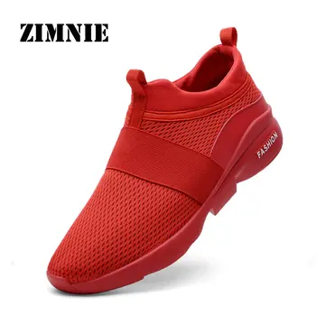 

ZIMNIE Size 39~46 Men Sport Shoes Breathable New Men Running Shoes Slip On Athletic Shoes Walkng jogging Sneakers Free Shipping