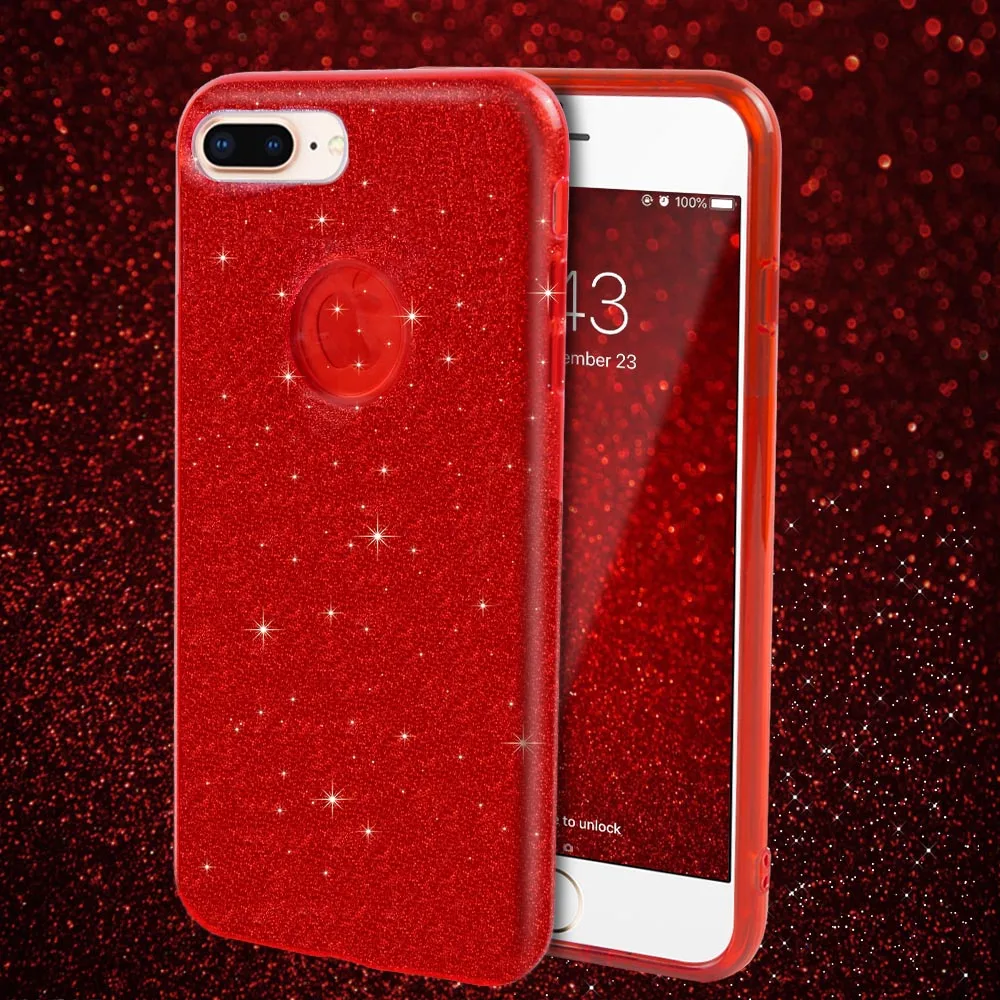 Ahowie блеск чехол для телефона iphone6 8 плюс X XR XS Max Роскошные Bling Сияющий освещенный
