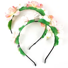 1 шт. повязки для женщин искусственный цветок повязка на голову приморский праздник фото камера пляжная юбка с ювелирные изделия на волосы G0408