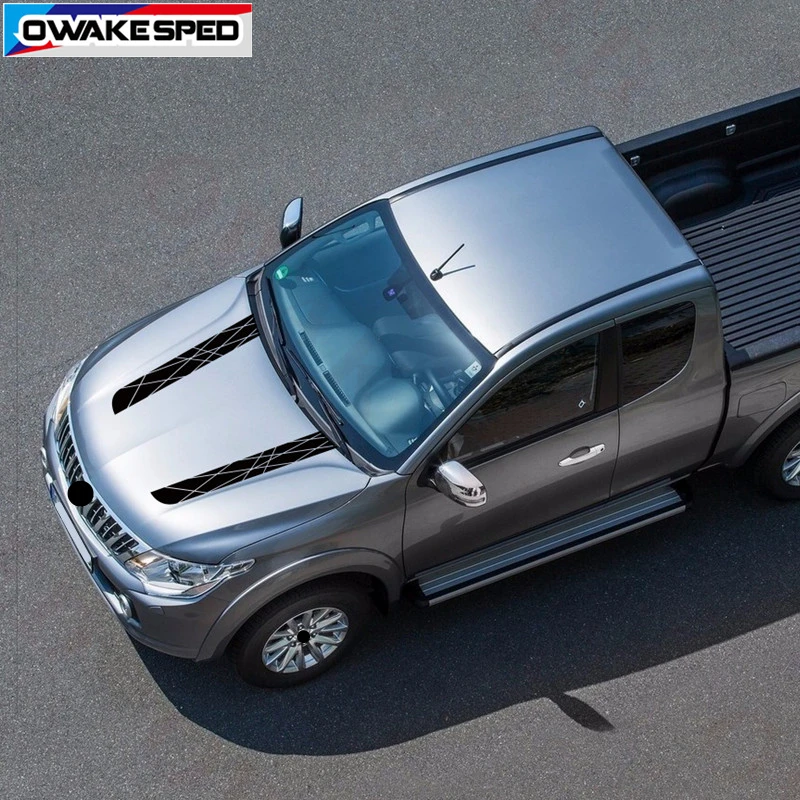 Car Sticker Edition Style Bonnet Stripes Hood Decal Engine Cover Stickers for Mitsubishi L200 Auto Body Accessories (2)