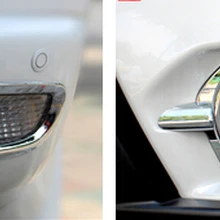 Передняя+ задняя противотуманная фара ящик лампы ABS Хромированная передняя крышка аксессуары 4 шт./компл. для Mitsubishi Pajero